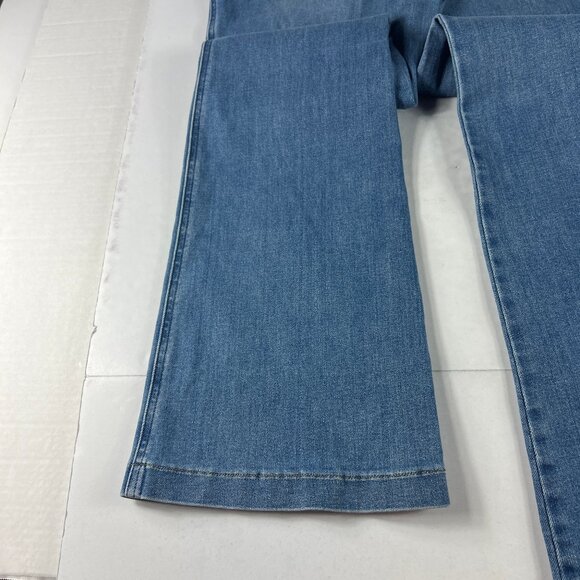 Spanx Shape Jean Women Extra Large Pull On Flare High Rise Blue Everywhere Denim - Picture 11 of 16